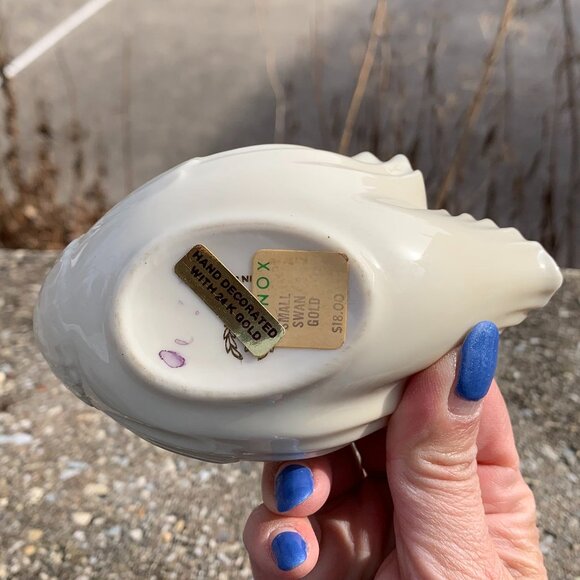 Vtg LENOX Pair of Swans Bowls Trinket Set - Picture 11 of 14